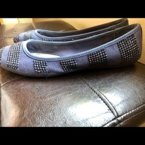 Navy Flats with Jewels (Used in Box)